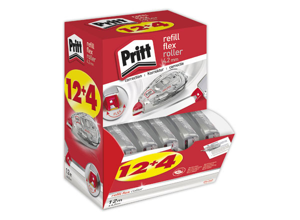 1 Boite de 16 Correcteurs PRITT Refill Roller -  - 12 + 4 Gratuits