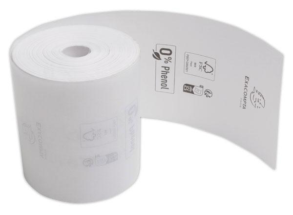 1 Lot de 10 bobines thermiques 80x72mm - 76m - 48g/m2