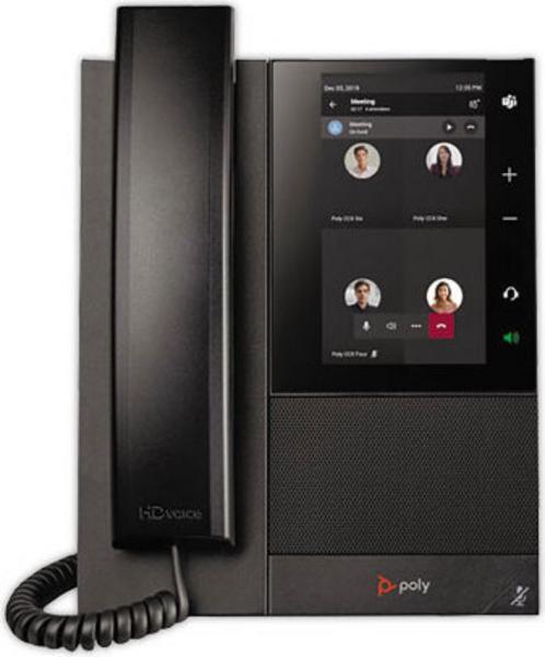POLY Téléphone multimédia professionnel CCX 500 pour Microsoft Teams et compatible PoE