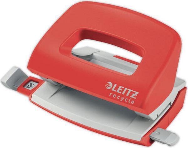 1 Perforateur Leitz Recycle 2 trous, 30 feuilles - rouge