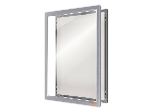 1 Porte-affiche clipsable A4 Nobo impression - argent
