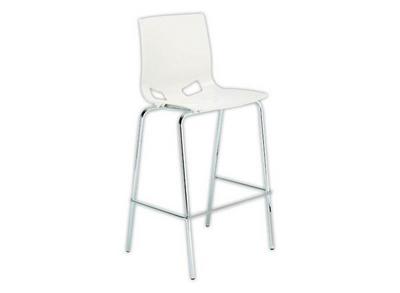 1 Tabouret haut FONDO HOCKER polypropylène blanc
