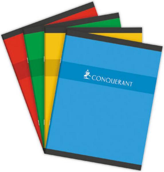 1 Cahier agrafé Conquérant 70g, 17x22 cm, Seyès,96 pages