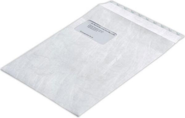1 Sachet de 20 Pochettes TYVEK blanc indéchirable 229x324 mm avec fenêtre 55x90