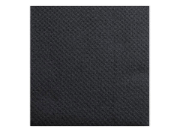 1 Lot de 50 Serviettes 2 plis 20x20 cm - Noir - Pro  Nappe