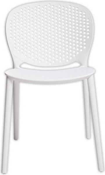 1 Lot de 2 Chaises intérieur - extérieur polypropylène blanc
