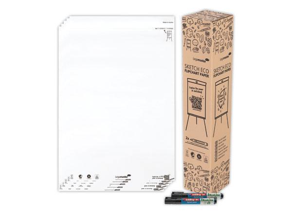 Legamaster SKETCH ECO bloc-papier ordinaire 2x 50 feuilles