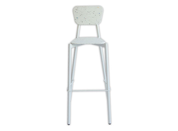 1 Tabouret haut MAHAUT décor FLOREAL monté