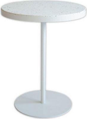 1 Table haute H110 recyclée MAHAUT  ø64mm décor FLOREAL