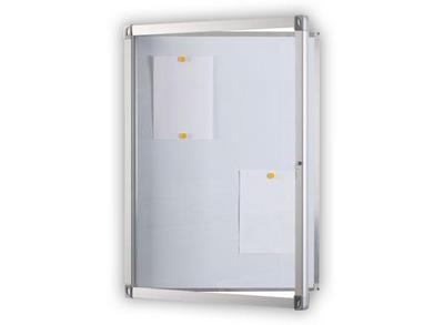 1 Vitrine d'extérieur aluminium anodisé 9 x A4 verre sécurit