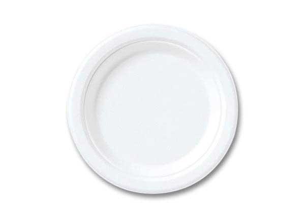 1 Lot de 50 Assiettes biodégradables Ø 22 cm