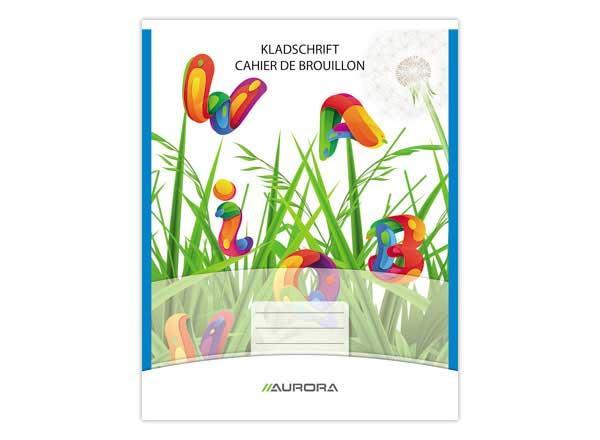 1 Cahier piqûre Aurora 165x210 mm, Ligné, 60g, 200 pages