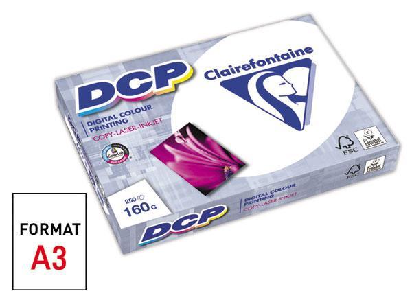 1 Ramette de 250 Feuilles papier blanc laser CLAIREFONTAINE DCP A3 160g