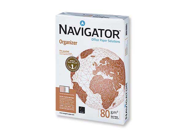 1 Ramette 500 feuilles papier blanc perforé NAVIGATOR Universal A4 80g