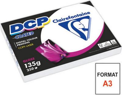 1 Ramette de 250 feuilles de papier blanc laser DCP Coated A3 135g