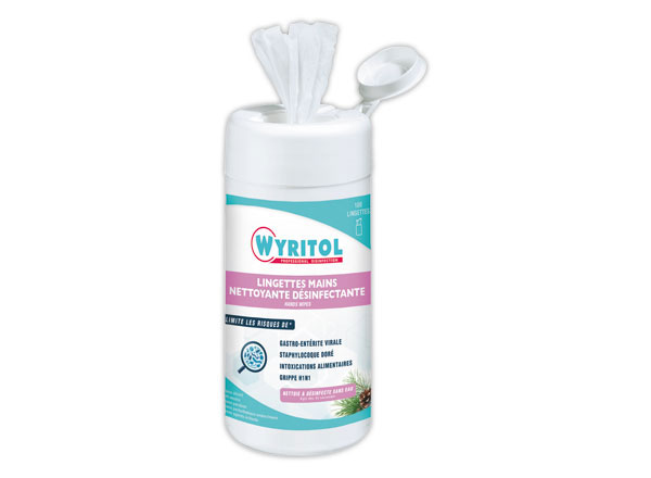 1 boite de 100 lingettes mains