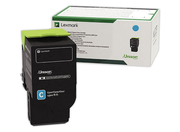 LEXMARK 78C2XC0 Cartouche Cyan Programme de retour de 5K