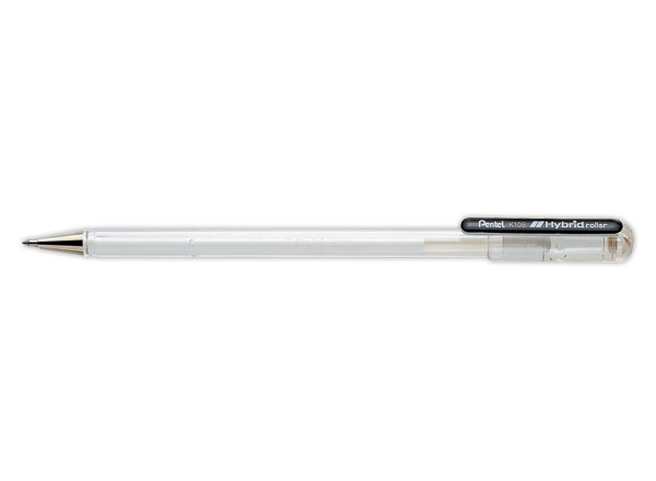 1 Stylo Hybrid Roller Pentel 0.8mm - Blanc