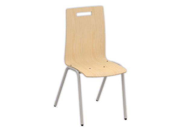 1 Chaise NINA - coque bois Blueprotech® Classic C1 - aluminium épox