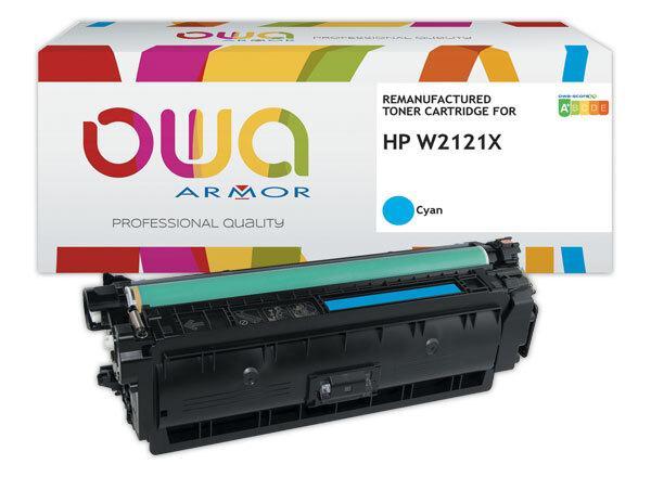 1 Toner OWA équivalent HP W2121X Cyan