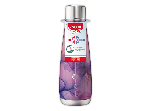 1 Bouteille isotherme 500 ml - coloris Silky