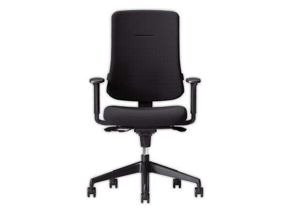 1 Siège ATILA tissu noir monté