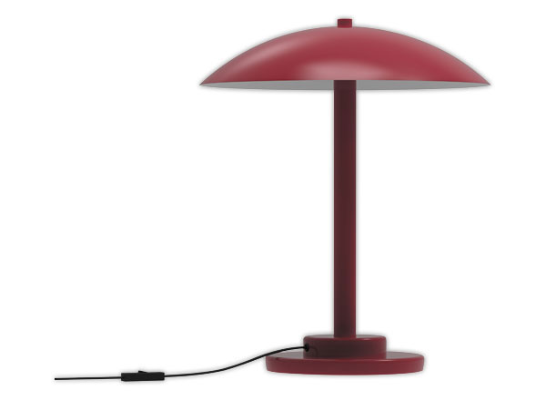 1 LAMPE E27 CHICAGO ROUGE
