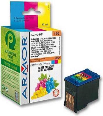 1 Cartouche d'encre ARMOR 3 couleurs compatible HP 57
