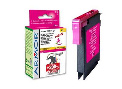 1 Cartouche RMOR équiv. Brother LC980 1100 magenta