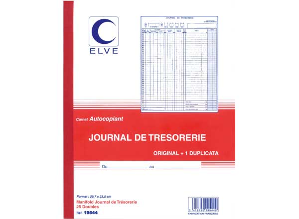 1 Journal de trésorerie - Manifold autocopiant