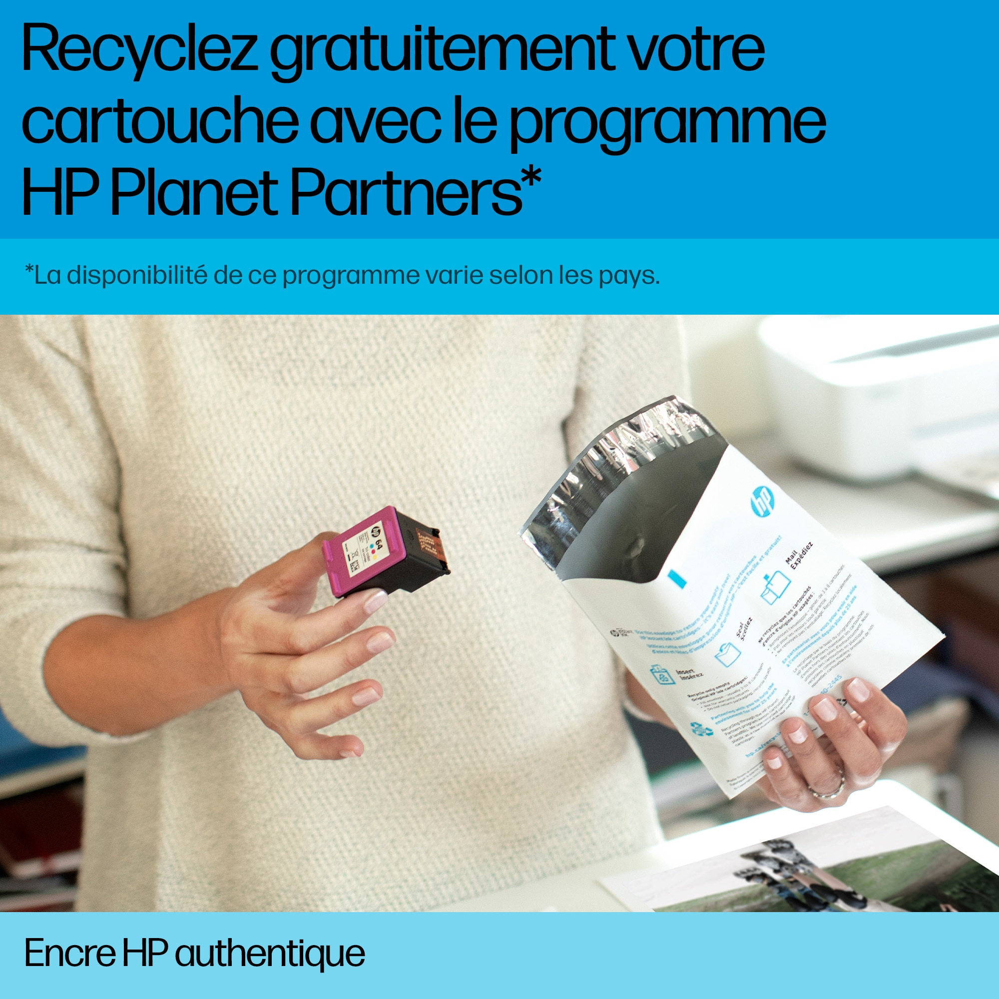 HP 981A cartouche PageWide Jaune authentique