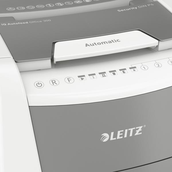 Leitz 80150000 destructeur de papier Destruction croisée 22 cm Gris, Blanc