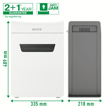 Leitz 80950000 destructeur de papier Découpage par micro-broyage Gris, Blanc