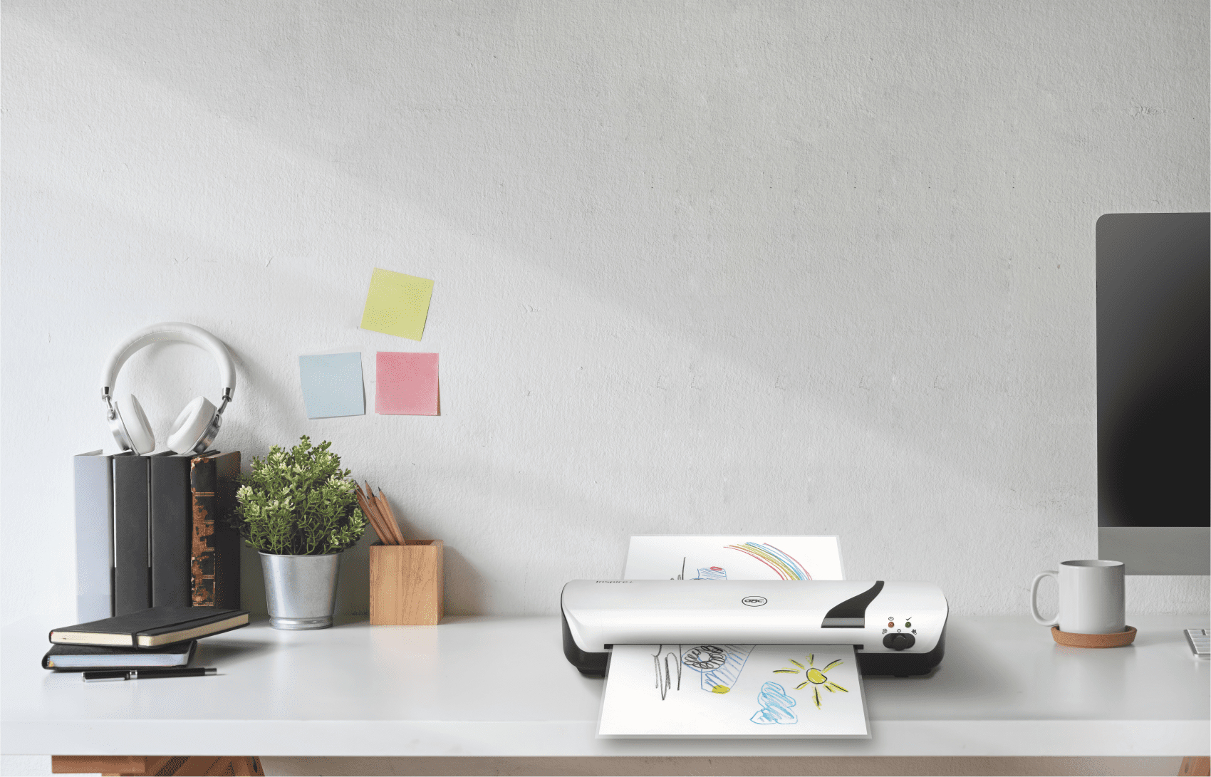 GBC Inspire+ Laminoir à froid/à chaud 250 mm/min Noir, Blanc