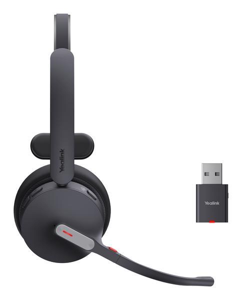 Yealink WH64 Hybrid Mono Teams Casque Sans fil Arceau Bureau/Centre d'appels Micro-USB Bluetooth Noir