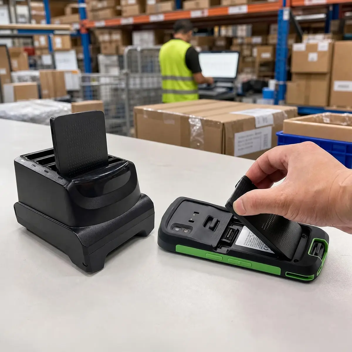 Station de chargement pour batteries TC22/ 4slot