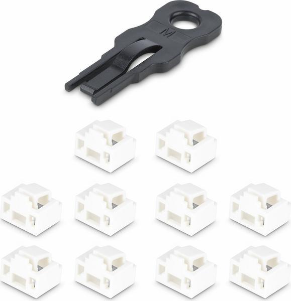 StarTech.com Verrous de Port RJ45, Lot de 10 Clés de Sécurité, Couvercle Anti-Poussière Verrouillable pour Port RJ45, Bloqueur de Port Ethernet/LAN Réutilisable, Bloqueur RJ45 Encliquetable pour Serveurs/Switchs