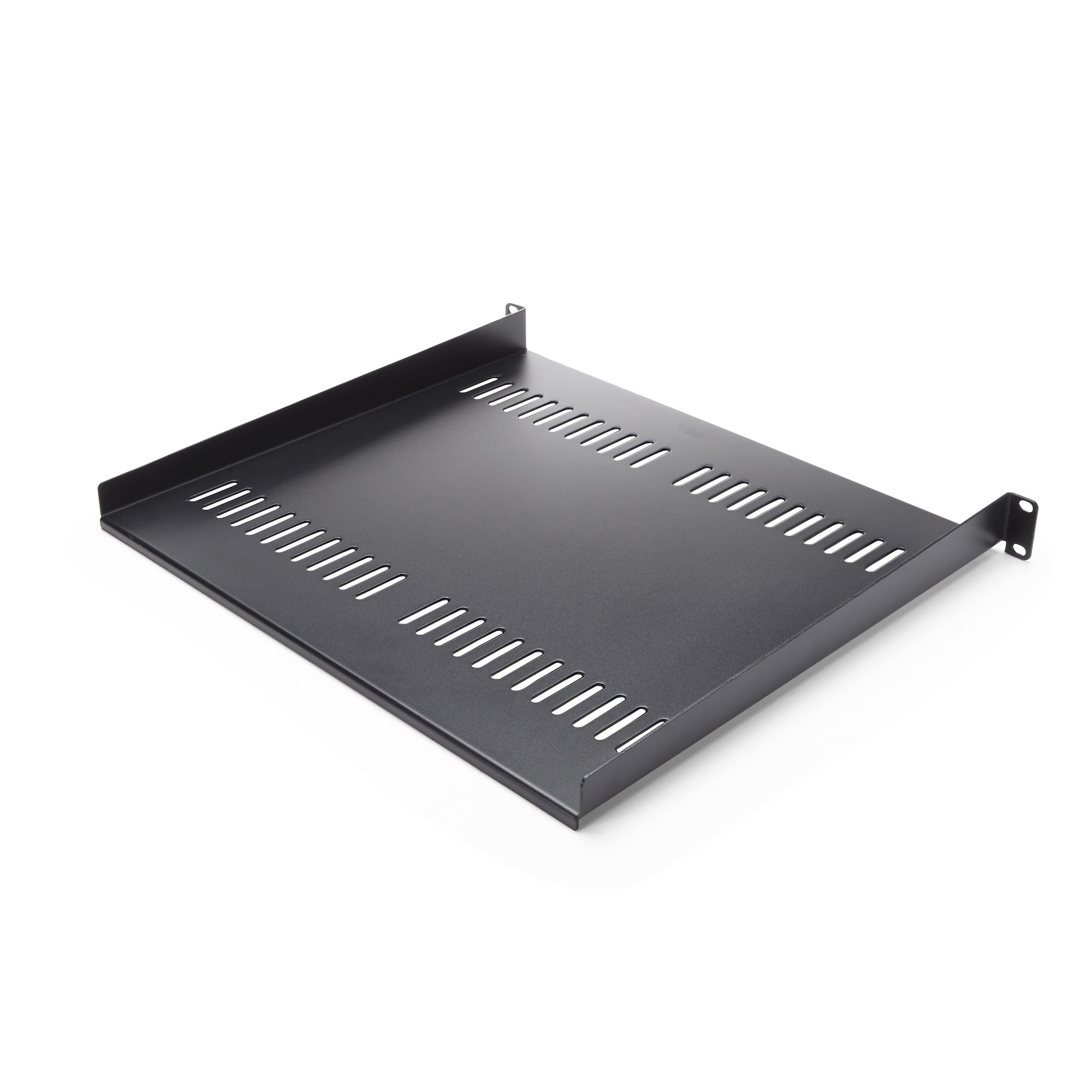 StarTech.com Lot de 2 Étagère 1U pour Rack Serveur, Étagère Cantilever Universelle Ventilée pour Montage en Rack, pour Rack/Armoire 19", Acier Robuste, Capacité de 20kg, Plateau de 40cm de Profondeur