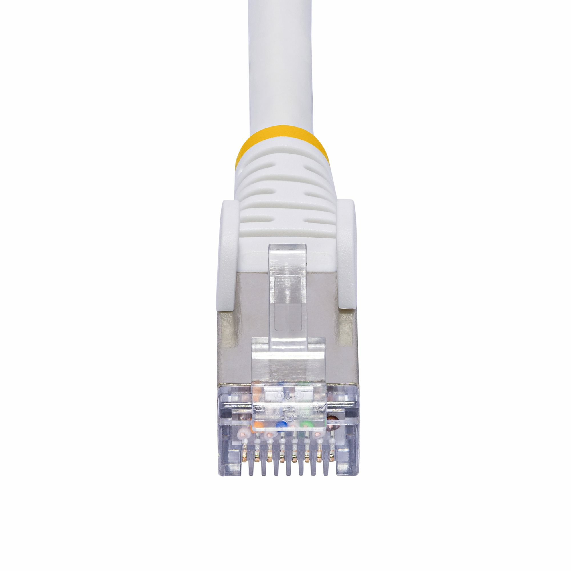 StarTech.com Câble Ethernet CAT8 Blanc de 10m, RJ45 Snagless, 25G/40G, 2000MHz, 100W PoE++, S/FTP, Fil de Cuivre Pur 26AWG, LSZH, Cordon de Raccordement Réseau Blindé avec Serre-Câble, Testé par Fluke Channel