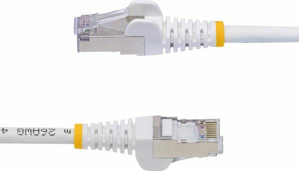 StarTech.com Câble Ethernet CAT8 Blanc de 5m, RJ45 Snagless, 25G/40G, 2000MHz, 100W PoE++, S/FTP, Fil de Cuivre Pur 26AWG, LSZH, Cordon de Raccordement Réseau Blindé avec Serre-Câble, Testé par Fluke Channel