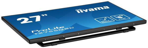 iiyama ProLite T2755QSC-B1 écran plat de PC 68,6 cm (27") 2560 x 1440 pixels Full HD LCD Écran tactile Noir