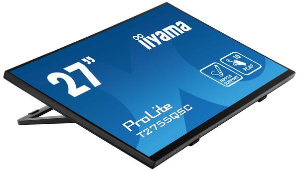 iiyama ProLite T2755QSC-B1 écran plat de PC 68,6 cm (27") 2560 x 1440 pixels Full HD LCD Écran tactile Noir