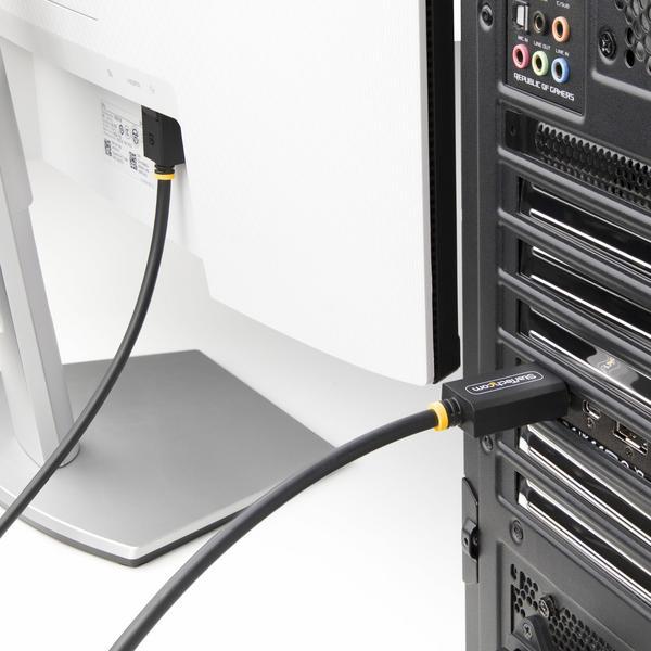 StarTech.com Câble DisplayPort 2.1 de 1m, Câble DisplayPort DP40 Certifié VESA avec UHBR10/HDR/HDCP 2.2, 8K 60Hz/4K 144Hz avec DSC 1.2a, 40Gbps, Câble DP 2.1, Cordon pour Écran/Moniteur UHD, M/M