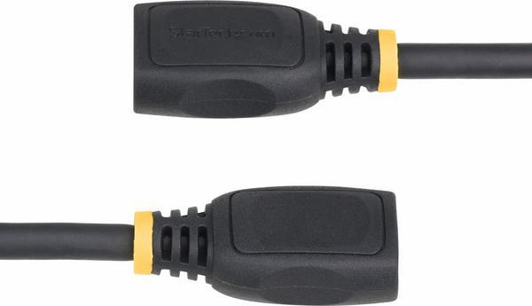 StarTech.com Câble d'Extension HDMI 2.0 de 50 cm, Câble HDMI Haut Débit, 4K 60Hz, Câble d'Extension HDMI Mâle vers Femelle, Adaptateur HDMI M/F