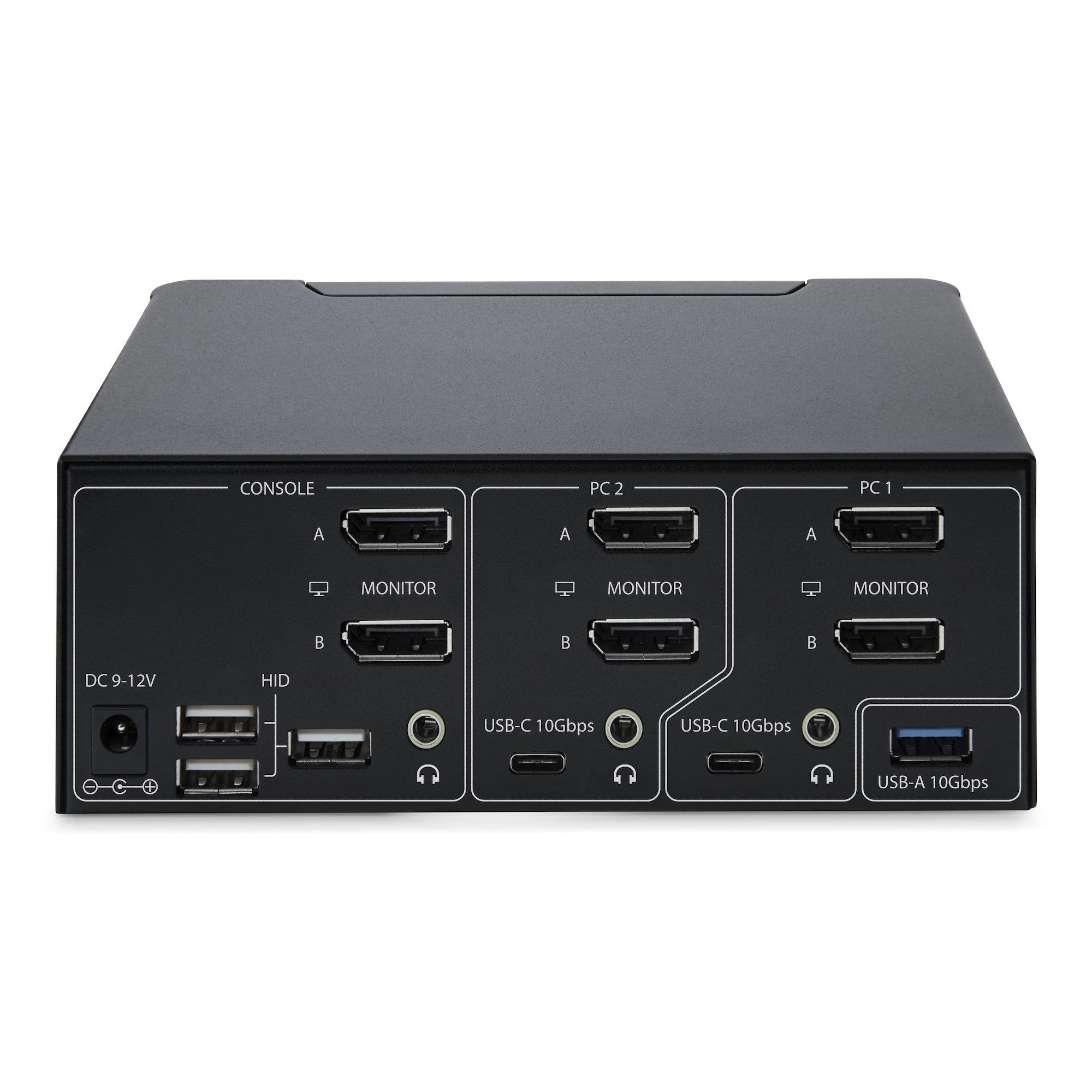 StarTech.com Switch KVM DisplayPort 2 Ports, 8K 60Hz / 4K 144Hz, DP 1.4, 2 Ports USB 10Gbps, 4 Ports USB HID, Commutateur KVM, Commutation par Touches de Raccourci, Conforme TAA