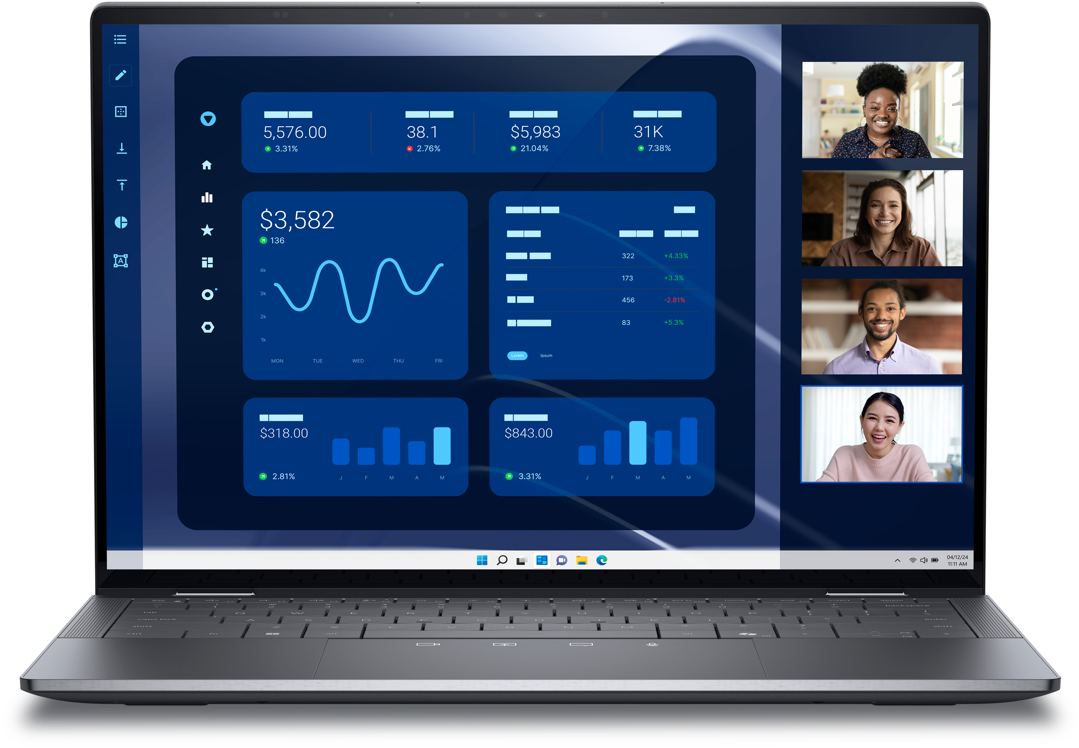 DELL Latitude 9450 2-in-1 Intel Core Ultra 7 165U Hybride (2-en-1) 35,6 cm (14") Écran tactile Quad HD+ 16 Go LPDDR5x-SDRAM 512 Go SSD Wi-Fi 7 (802.11be) Windows 11 Pro Français Gris