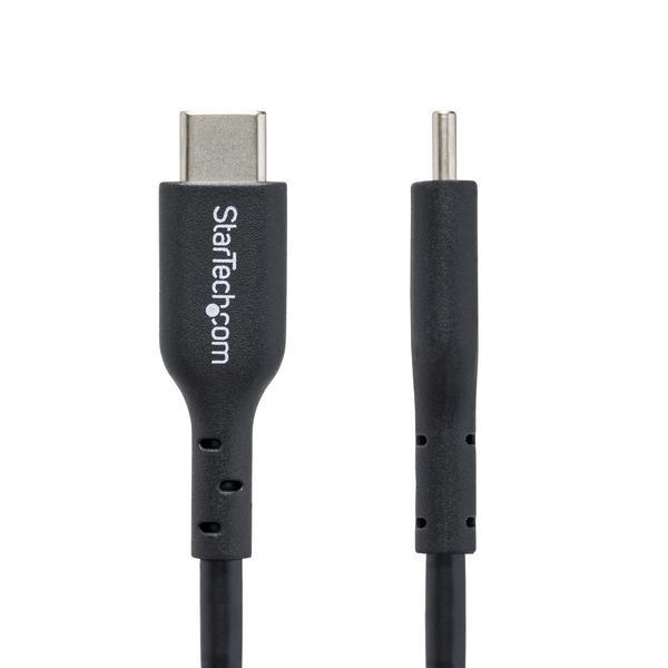 StarTech.com Câble de Charge USB-C de 3m, Charge et Synchronisation, 60W (3A) PD, Câble de Charge USB 2.0 pour Ordinateur Portable, Gaine TPE - Cordon de Charge USB C Noir