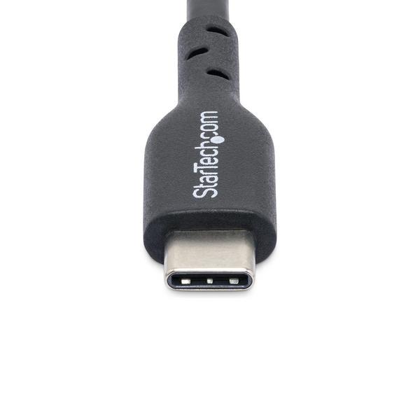 StarTech.com Câble de Charge USB-C de 3m, Charge et Synchronisation, 60W (3A) PD, Câble de Charge USB 2.0 pour Ordinateur Portable, Gaine TPE - Cordon de Charge USB C Noir