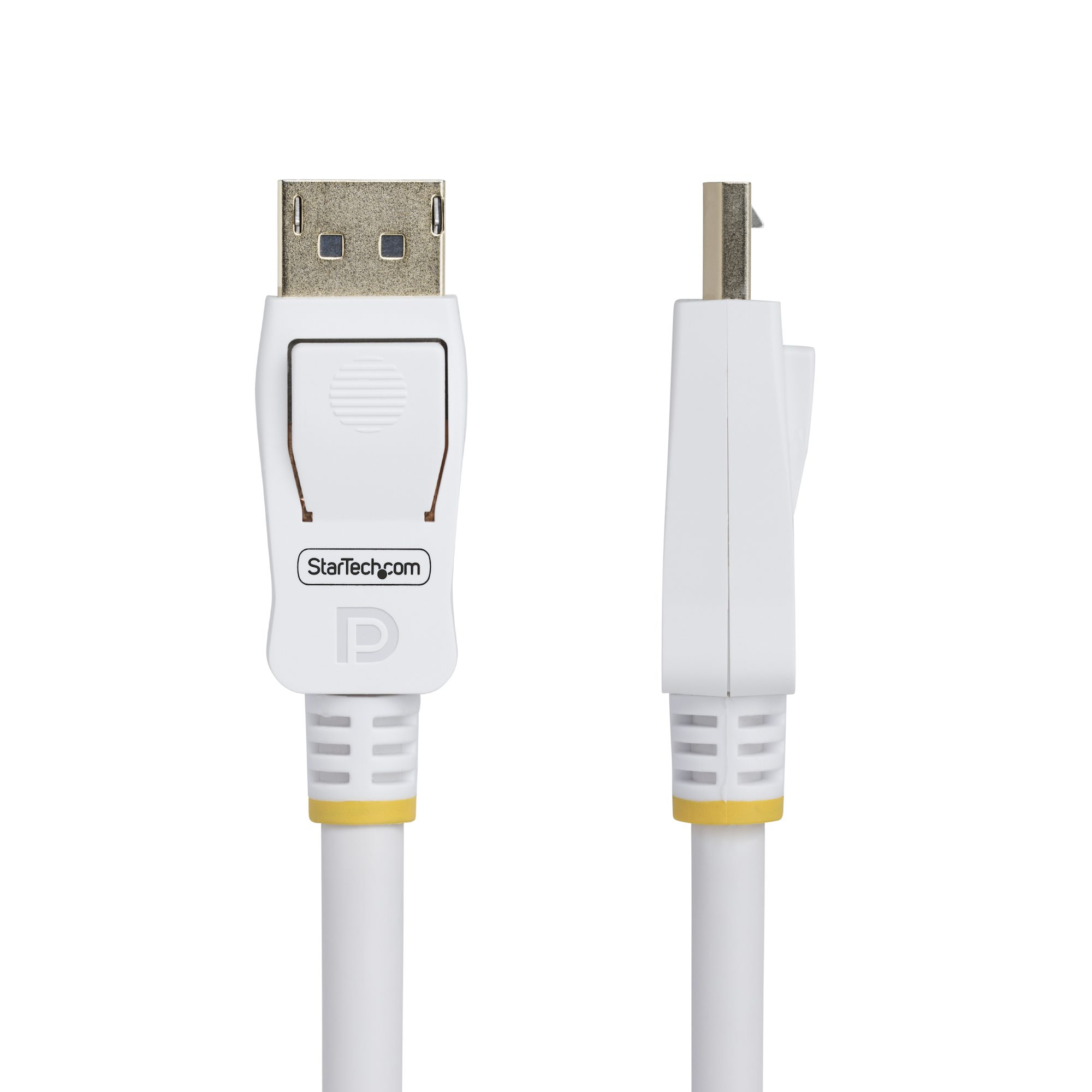 StarTech.com Câble DisplayPort 1.2 de 1,8m Blanc Certifié VESA, 4K 60Hz, 21.6Gbps, Connecteurs DP Verrouillables, Câble DisplayPort DP 1.2, Câble de Moniteur DP, M/M