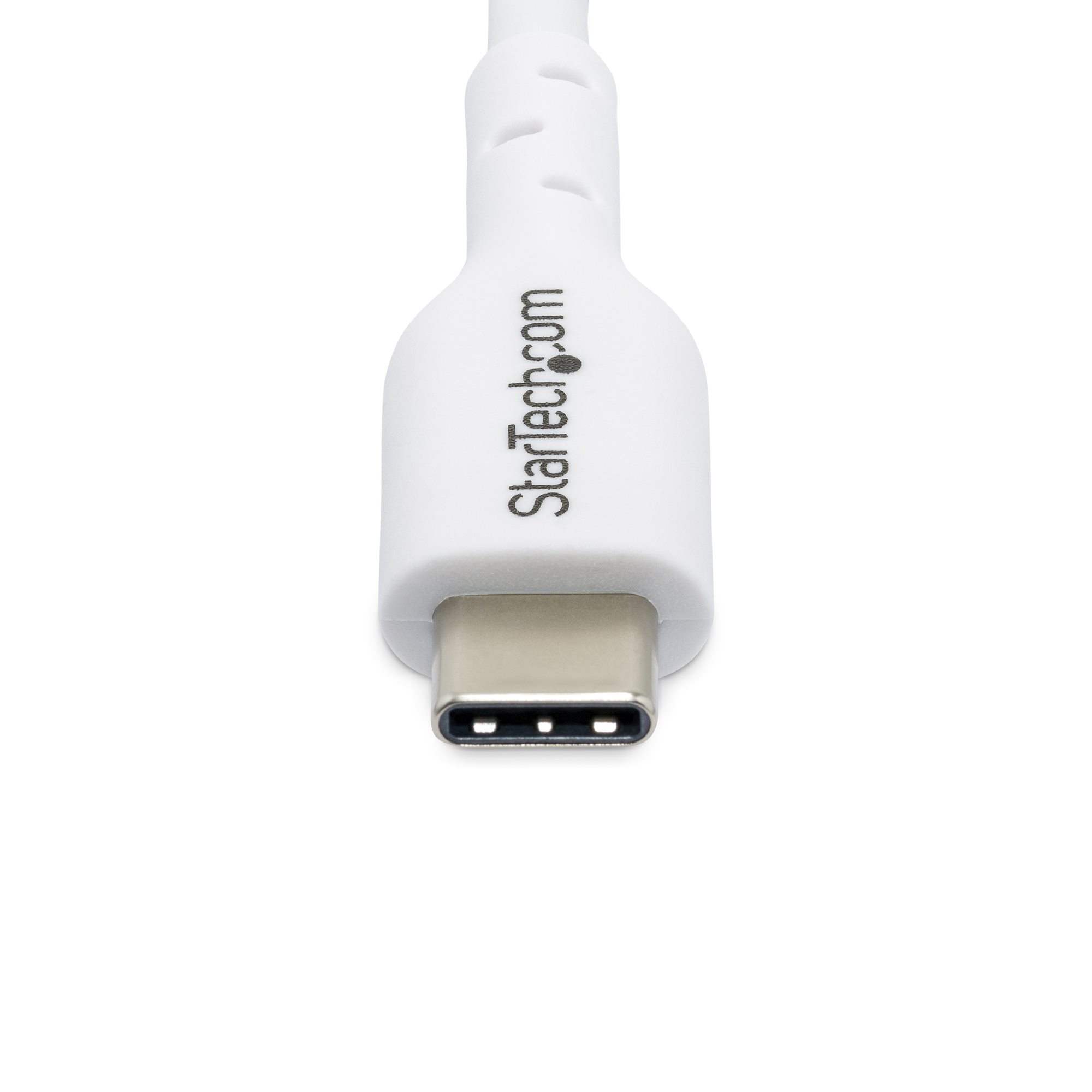 StarTech.com Câble de Charge USB-C de 1m, Charge et Synchronisation, 60W (3A) PD, Câble de Charge USB 2.0 pour Ordinateur Portable - Cordon de Charge USB C Blanc
